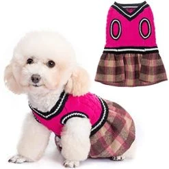 Mia's Pet Supply BINGPET Cute Dog Sweater Dress