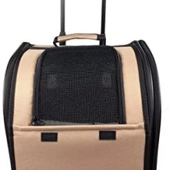Mia's Pet Supply PET LIFE Wheeled Collapsible Breathable Airline Approved Travel Pet Dog Carrier