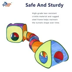 Mia's Pet Supply Cat Toys Cat Tunnel Toy And Cubes Combo, Cat Tunnels For Indoor Cats