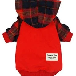 Mia's Pet Supply Fitwarm Plaid Pet Clothes For Dog Sweatshirts