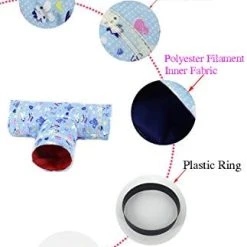 Mia's Pet Supply RYPET Small Animal Play Tunnel, Collapsible Guinea Pig Toys Tunnel For Hamster, Rabbit Houses & Accessories