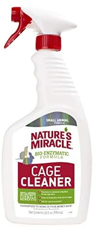 Nature's Miracle Cage Cleaner 24 Fl Oz - Small Animal Formula | Rabbit & Small Pet Accessories 1 Mia's Pet Supply Nature's Miracle Cage Cleaner 24 Fl Oz, Small Animal Formula,