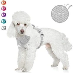 Mia's Pet Supply No Pull Dog Harness Front Clip Heavy Duty Reflective Easy Control Handle For Large Dog Leashes And Harness