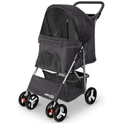 Mia's Pet Supply Travel Paws & Pals 4 Wheeler Elite Jogger Pet Stroller