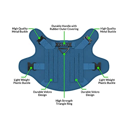 Mia's Pet Supply Tactical Dog Harness Bundle - No Pull Front Clip, MOLLE Vest, Leash & Bag - Peanut Brown (M) 15 Mia's Pet Supply Tactical Dog Harness Bundle Includes Tactical Leash & Tactical Bag. Working Dog MOLLE Vest With Handle, No Pulling Front Leash Clip, Hook & Dog Patch. (M (Neck:16"-22" ; Chest:25"-31"), Peanut Brown) Leashes And Harness