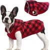 Mia's Pet Supply Kuoser British Style Plaid Dog Winter Coat
