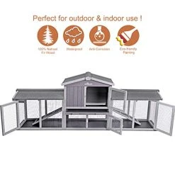 Mia's Pet Supply Aivituvin 87.8''L Extra Large Chicken Coop, Rabbit House Rabbit Houses & Accessories