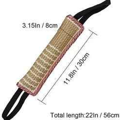 Mia's Pet Supply Dog Toys Dog Tug Toy |Tug Of War Dog Toy |Jute Bite Pillow With 2 Handles For Puppy Training