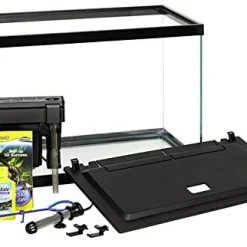Mia's Pet Supply GloFish 20 Gallon Aquarium Kit With LED Lights, Decor Heater And Filter Fish Products