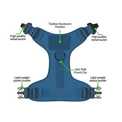 Mia's Pet Supply Tactical Dog Harness Bundle - No Pull Front Clip, MOLLE Vest, Leash & Bag - Peanut Brown (M) 39 Mia's Pet Supply Tactical Dog Harness Bundle Includes Tactical Leash & Tactical Bag. Working Dog MOLLE Vest With Handle, No Pulling Front Leash Clip, Hook & Dog Patch. (M (Neck:16