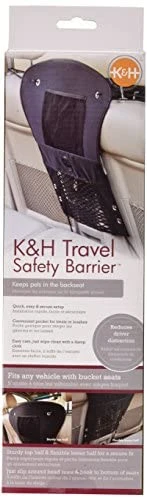 K&H Pet Products Travel Safety Barrier for Cats & Dogs - Black, 23" x 24" - Secure & Durable Travel Solution 3 Mia's Pet Supply K&H Pet Products Travel Safety Barrier Black 23" X 24"