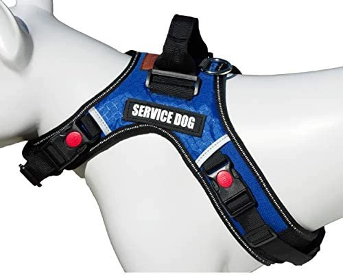 Mia's Pet Supply Reflective Dog Vest Harness - Woven Nylon & Neoprene Handle | ALBCORP Service 7 Mia's Pet Supply Leashes And Harness ALBCORP Service Dog Vest Harness - Reflective - Woven Nylon, Neoprene Handle