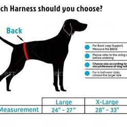 Mia's Pet Supply Dog Lift Harness Sling | Acl Brace For Rear Leg Support