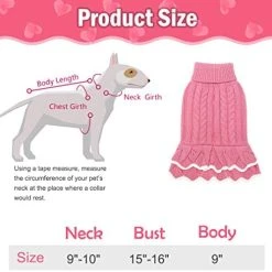 Mia's Pet Supply Turtleneck Dog Sweater