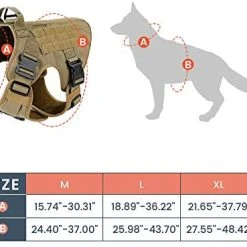 Mia's Pet Supply Tactical Dog Harness Vest No Pull With Handle Front Clip Military Training Harness Leashes And Harness