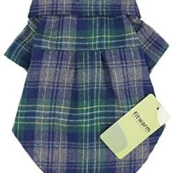 Mia's Pet Supply Fitwarm Cotton Plaid Dog Shirts For Pet Clothes Apparel