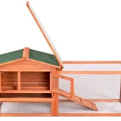 Mia's Pet Supply Tangkula Chicken Coop Outdoor Wooden Chicken Coop Garden Backyard Farm Bunny
