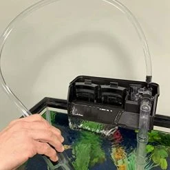 Mia's Pet Supply Fish Products 55 Gallon Filter With Built-in Water Change Siphon, Gravel Cleaner,