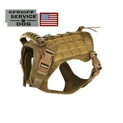 Mia's Pet Supply Tactical Dog Vest Harness & Leash Set - Durable, Adjustable, Reflective for Safety 26 Mia's Pet Supply Leashes And Harness Tactical Service Dog Vest Harness