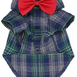 Mia's Pet Supply Fitwarm Cotton Plaid Dog Shirts For Pet Clothes Apparel