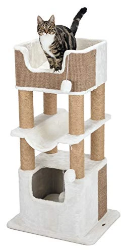 TRIXIE Lucano Cat Tower with Scratching Posts & Condo - Affordable Cat Furniture for Play & Rest 3 Mia's Pet Supply TRIXIE Lucano Cat Tower With Scratching Posts, Condo