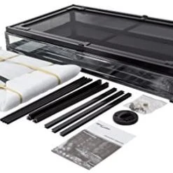 REPTI ZOO Reptile Glass Terrarium Tank - Double Hinge Door with Screen Ventilation for Reptiles, Amphibians, and Small Pets 15 Mia's Pet Supply REPTI ZOO Reptile Glass Terrarium Tank Double Hinge Door With Screen Ventilation Houses, Pens & Crates