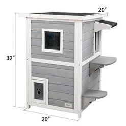 Mia's Pet Supply Petsfit 2-Story Kitty Cat House Houses, Pens & Crates