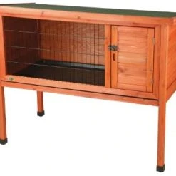 Mia's Pet Supply 1-Story Rabbit Hutch, 1-Story Rabbit Hutch, Large: Garden & Outdoor Rabbit Houses & Accessories