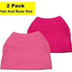 Mia's Pet Supply Chol&Vivi Dog Shirts Clothes, Dog Clothes T Shirt Vest Soft And Thin, 2pcs Blank Shirts Apparel