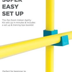 Outward Hound ZipZoom Indoor Dog Agility Training Kit for Dogs - Fun & Interactive Pet Training Set 8 Mia's Pet Supply Outward Hound ZipZoom Indoor Dog Agility Training For Dogs : Outward Hound