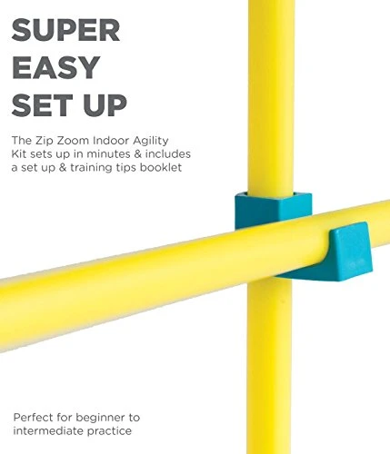 Outward Hound ZipZoom Indoor Dog Agility Training Kit for Dogs - Fun & Interactive Pet Training Set 3 Mia's Pet Supply Outward Hound ZipZoom Indoor Dog Agility Training For Dogs : Outward Hound