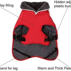 Mia's Pet Supply Waterproof Windproof Dog Cold Coats-Warm Dog Clothes