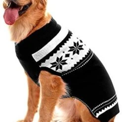 Mia's Pet Supply Dog Sweater - Winter Coat Apparel Clothes With Colorful Stripes