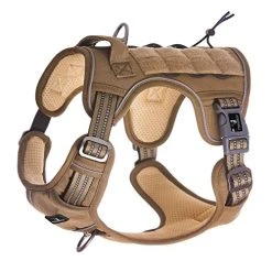 Mia's Pet Supply FIVEWOODY Tactical Dog Training Harness No Pulling Front Clip Leashes And Harness
