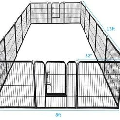 Brand New Mia's Pet Supply Giantex 24/32/40/48 Inch Dog Playpen with Door - 16/8 Panel Pet Playpen for Dogs 17 Mia's Pet Supply Giantex 24/32/40/48 Inch Dog Playpen With Door, 16/8 Panel Pet Playpen