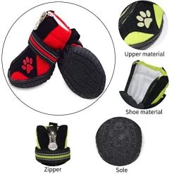 Mia's Pet Supply Dog Winter Shoes - Waterproof Dog Boots for Cold Weather, Durable & Comfortable Dog Apparel 12 Mia's Pet Supply Dog Winter Shoes, Dog Boots Apparel