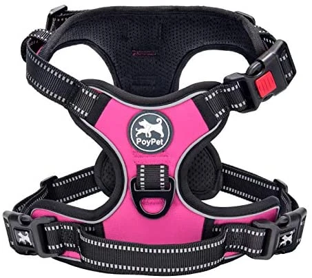 Mia's Pet Supply PoyPet No Pull Dog Harness - Reflective, No Choke Front Lead for Comfort & Safety 1 Mia's Pet Supply PoyPet No Pull Dog Harness, No Choke Front Lead Dog Reflective Harness Leashes And Harness