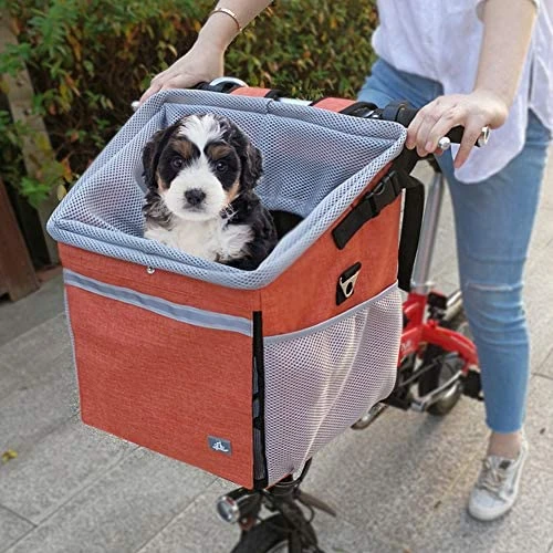 Mia's Pet Supply RAYMACE Pet Bicycle Booster Carrier for Puppy & Small Breeds - Safe & Durable Travel Solution 1 Mia's Pet Supply RAYMACE Pet Bicycle Booster Carrier For Puppy Or Small Breeds