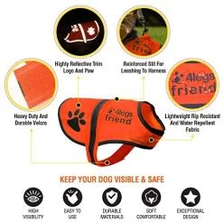 Mia's Pet Supply 4LegsFriend Dog Safety Reflective Vest