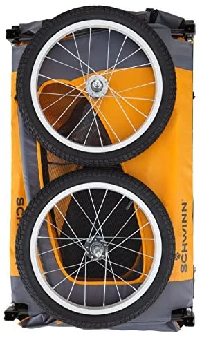 Mia's Pet Supply Schwinn Rascal Bike Pet Trailer for Dogs - Small & Large Breeds, Orange 9 Mia's Pet Supply Schwinn Rascal Bike Pet Trailer, For Small And Large Dogs, Small, Orange
