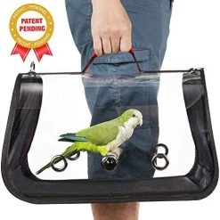 Mia's Pet Supply Colorday Lightweight Bird Carrier, Bird Travel Cage Aviary & Perches