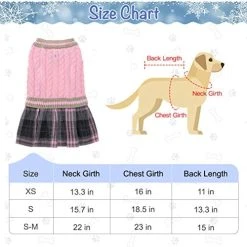Mia's Pet Supply BINGPET Cute Dog Sweater Dress
