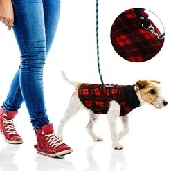 Mia's Pet Supply Vest Dog Sweater Set Of 4 Buffalo Plaid Dog Pullover Apparel