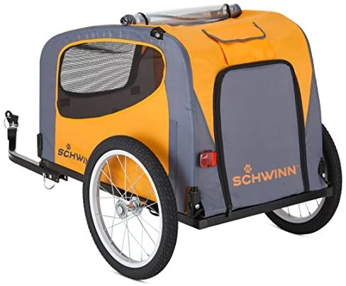 Mia's Pet Supply Schwinn Rascal Bike Pet Trailer for Dogs - Small & Large Breeds, Orange 4 Mia's Pet Supply Schwinn Rascal Bike Pet Trailer, For Small And Large Dogs, Small, Orange