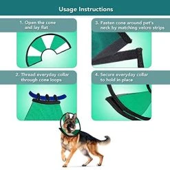 Mia's Pet Supply ProCollar Pet Recovery Cone E-Collar for Cats & Dogs - Comfortable & Adjustable 10 Mia's Pet Supply ProCollar Pet Recovery Cone E-Collar