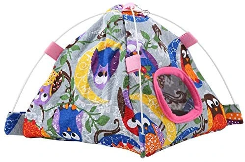 Mia's Pet Supply Aviary & Perches HEEPDD Bird Hammock - Cartoon Parrot Hanging Tent with Coral Mat Cage Decor 7 Mia's Pet Supply Aviary & Perches HEEPDD Bird Hammock, Cartoon Parrot Hanging Tent With Coral Mat Cage Decor For Pet