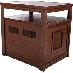 Mia's Pet Supply EcoFlex Litter Box Cover/End Table, Russet, Standard