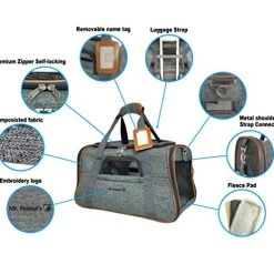 Mia's Pet Supply Mr. Peanut's Airline Approved Soft Sided Pet Carrier Travel