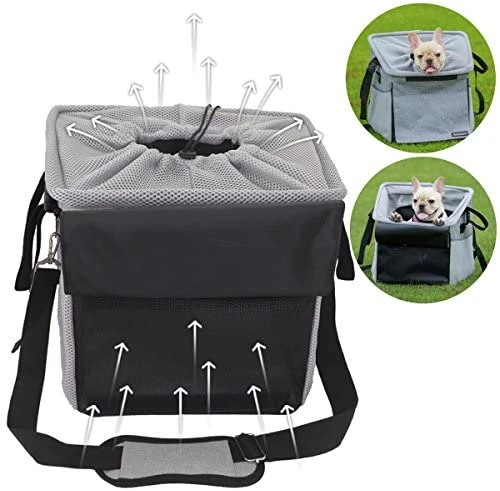 Mia's Pet Supply Travel Pet Carrier Bicycle Basket Bag - Durable & Comfortable for Cats & Dogs 4 Mia's Pet Supply Travel Pet Carrier Bicycle Basket Bag Pet Carrier/Booster