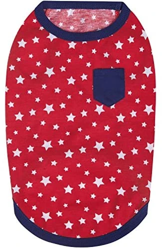 Mia's Pet Supply Patriotic Blueberry Pet Apparel - Pack of 2 Soft & Comfy USA Flag Cat & Dog Outfits 3 Mia's Pet Supply Blueberry Pet Pack Of 2 Soft & Comfy Patriotic Spirit USA Stars Stripes American Flag Apparel